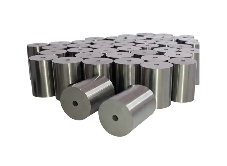 Tungsten carbide dies for fastener industry, heading dies, extrusion dies, nut forming dies.