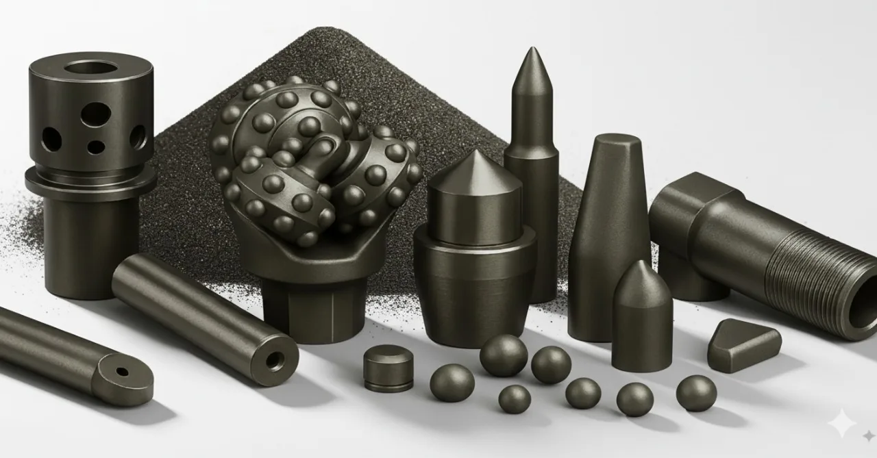 Tungsten carbide components produced through Sonani Tungstenβs powder metallurgy process